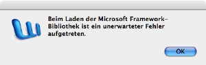 Office Mac Framework Fehler